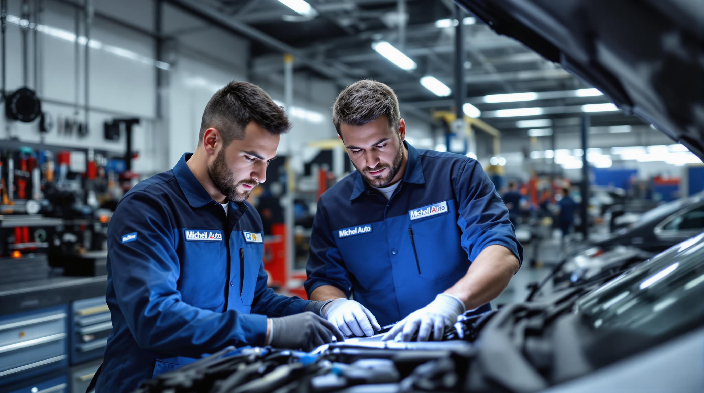 Techniciens au travail